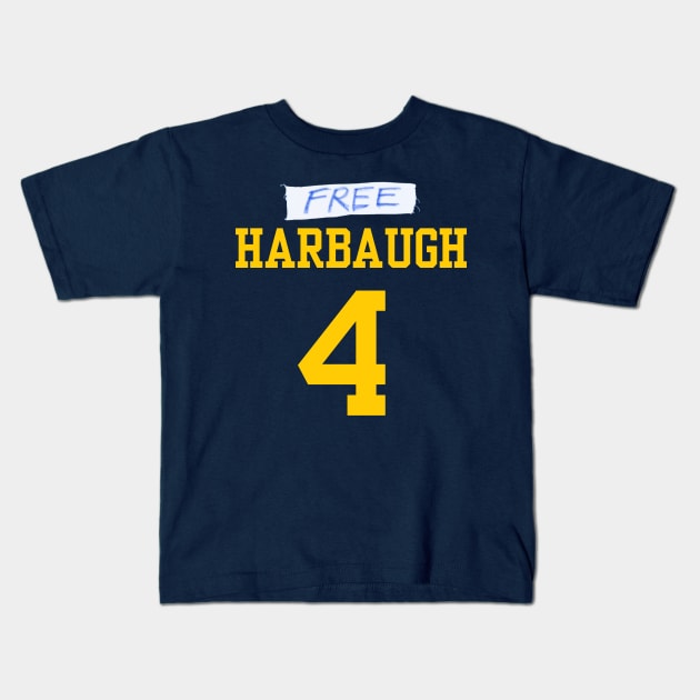 Free Harbaugh Kids T-Shirt by Pittsburgh FFH Shop